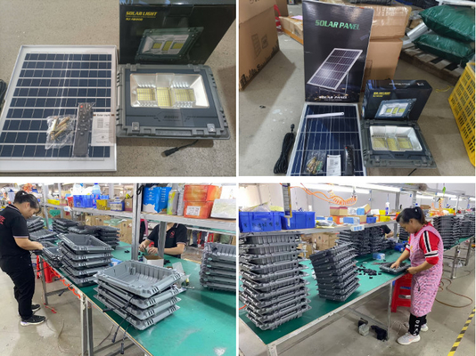 100w 200w 300w 400w High Power Solar Garden Light Waterproof Portable Led Solar Flood Light Wall Lamp Outdoor