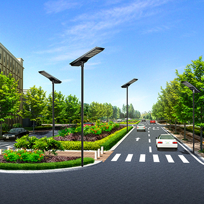 Outdoor IP66 Waterproof 40W 60W 80W Solar LED Street Light Integrated Microwave Sensor